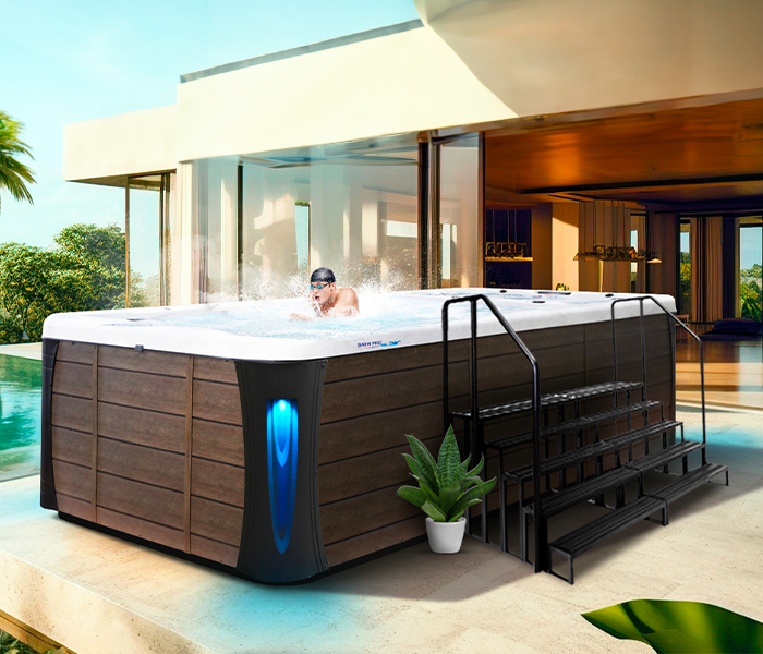 Calspas hot tub being used in a family setting - New Orleans